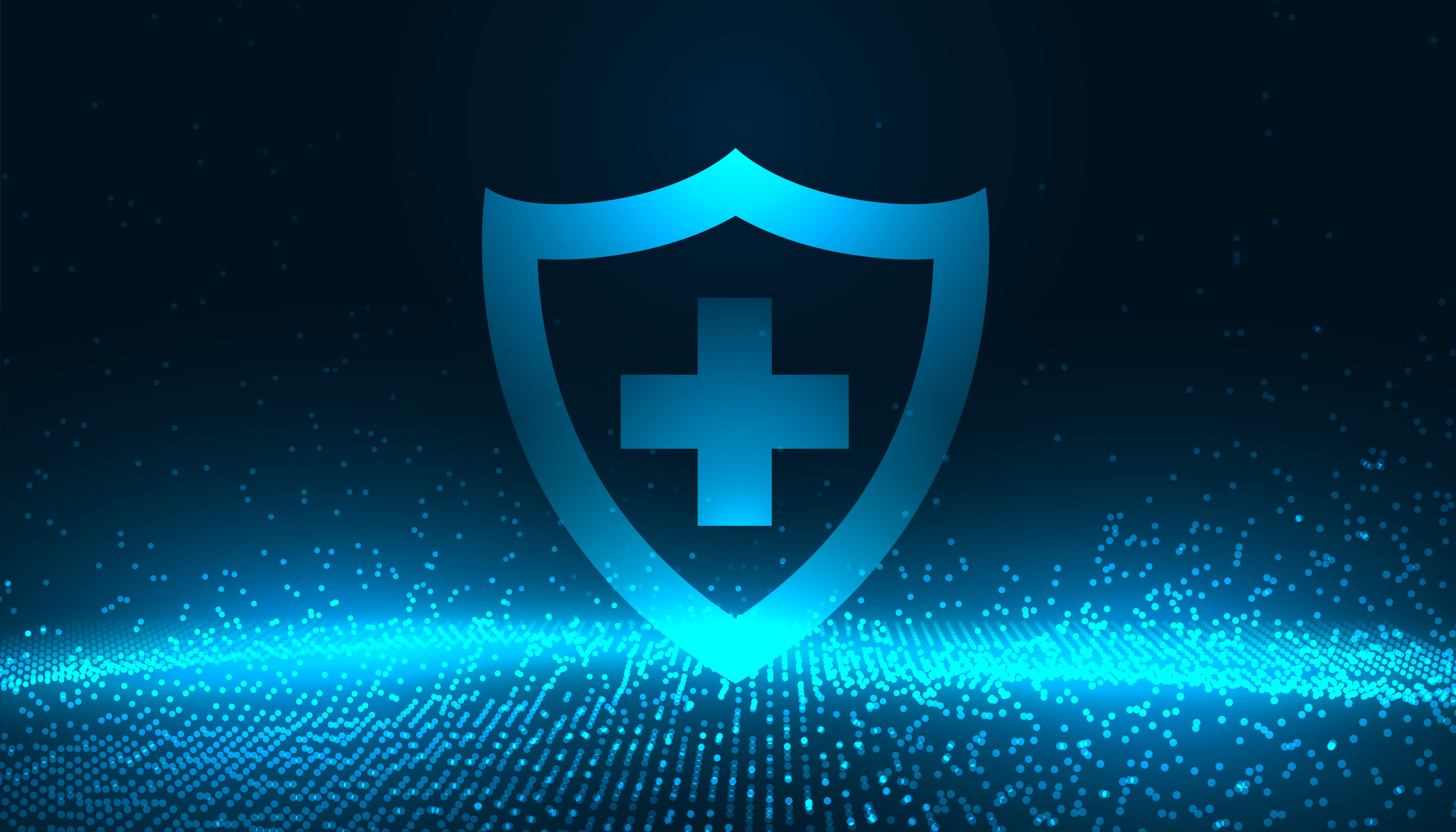 document shield protection dark background