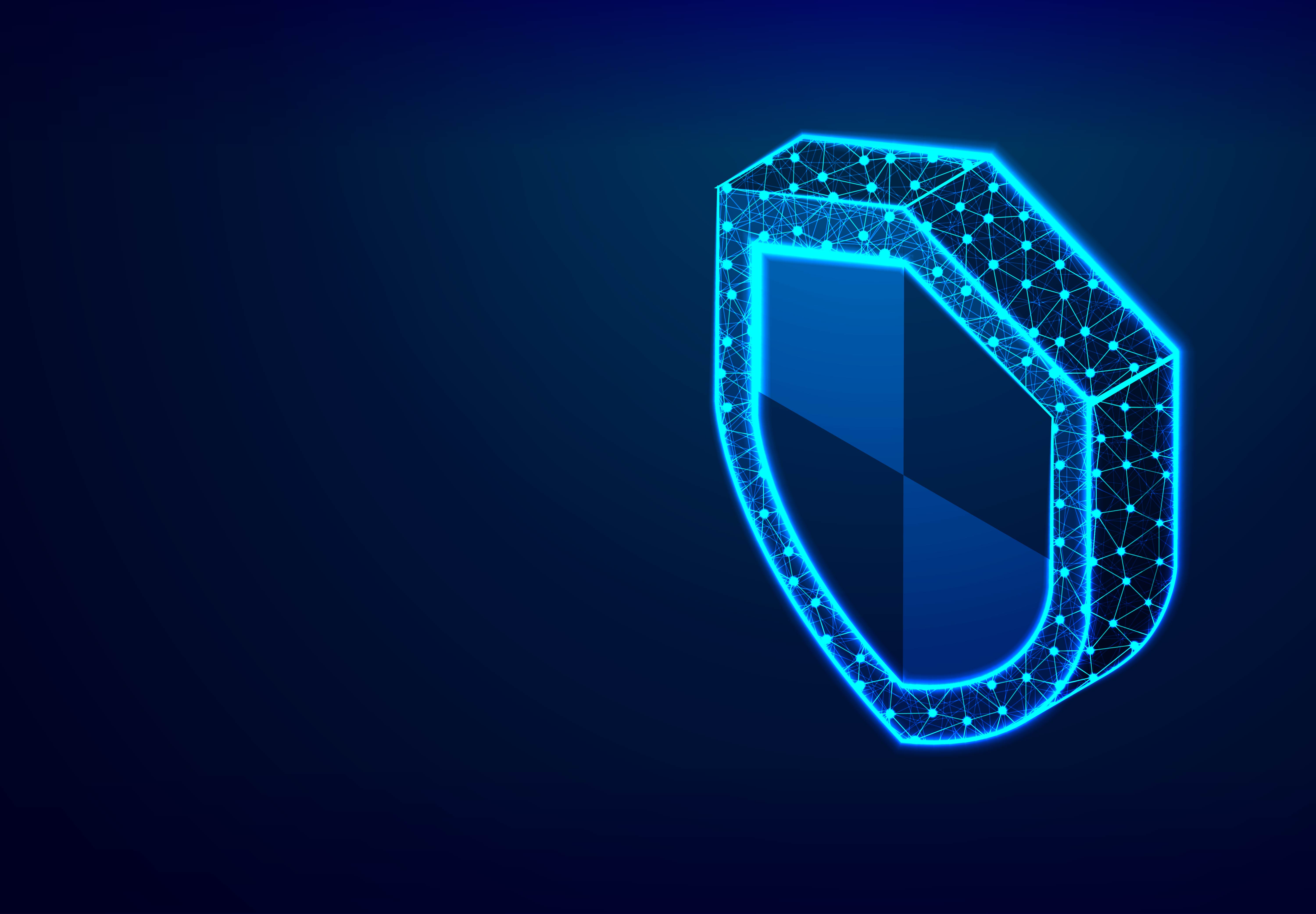 secure vpn connection neon shield