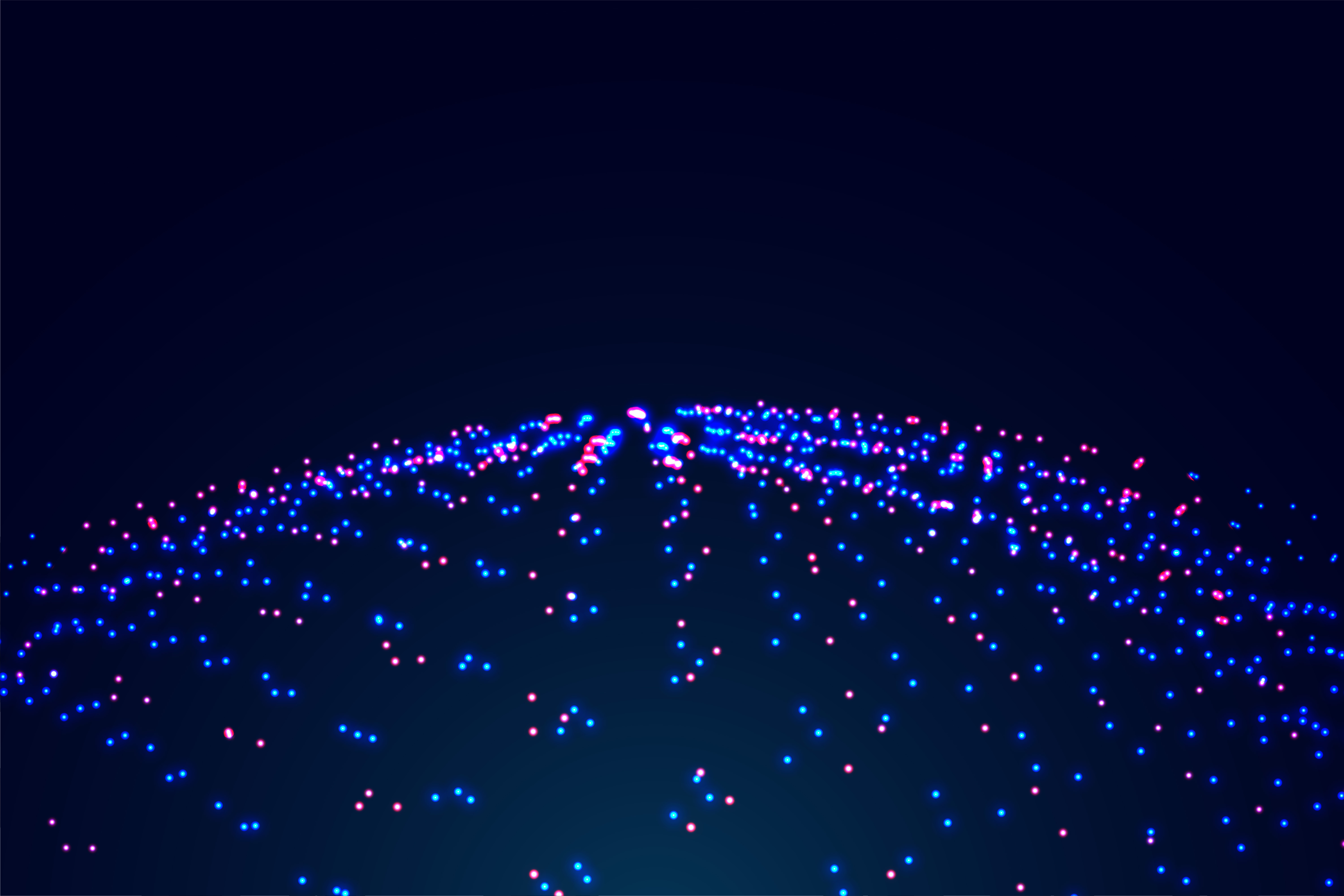 data center neon glowing nodes