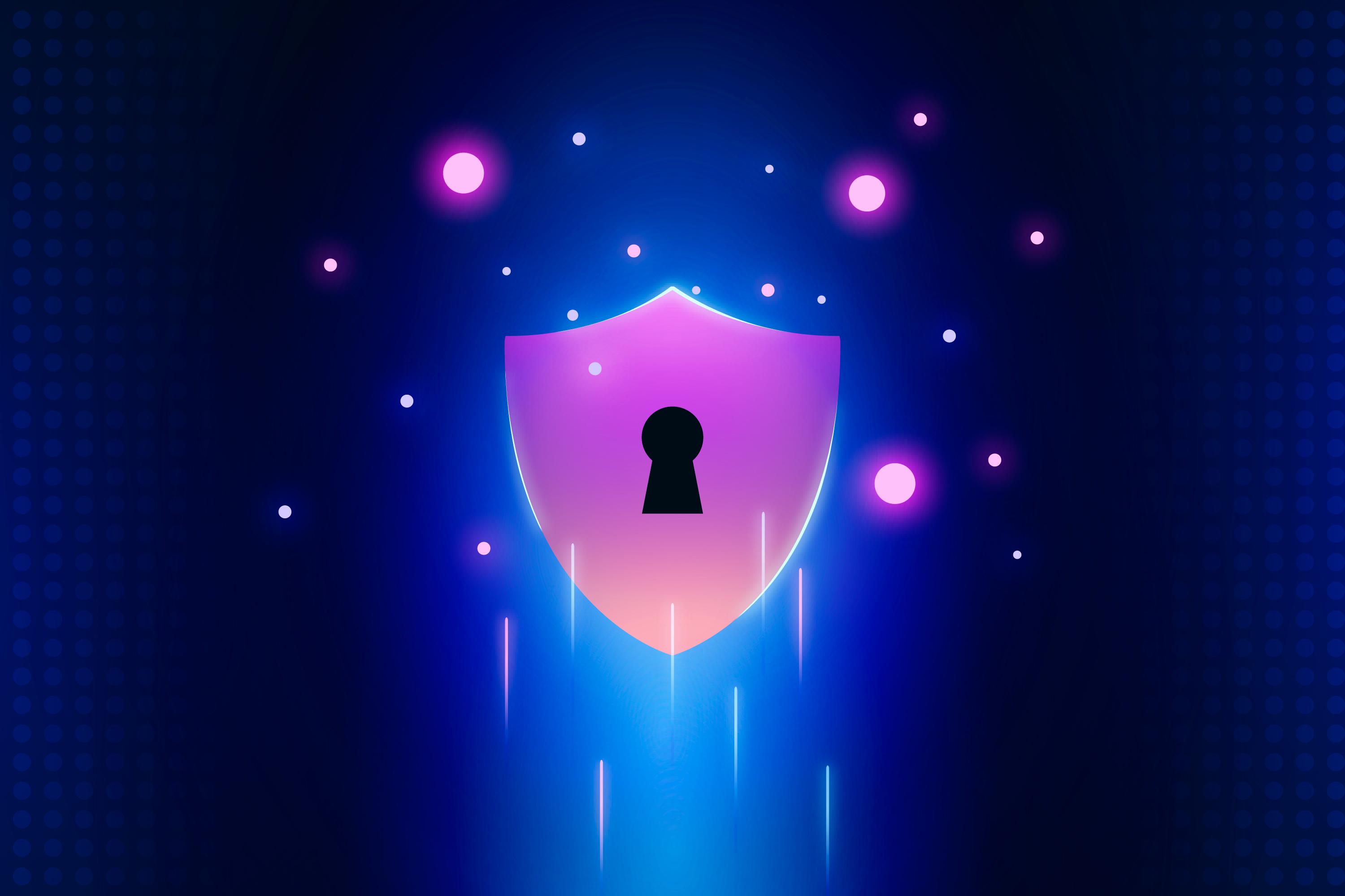 digital marketing vpn shield dark neon