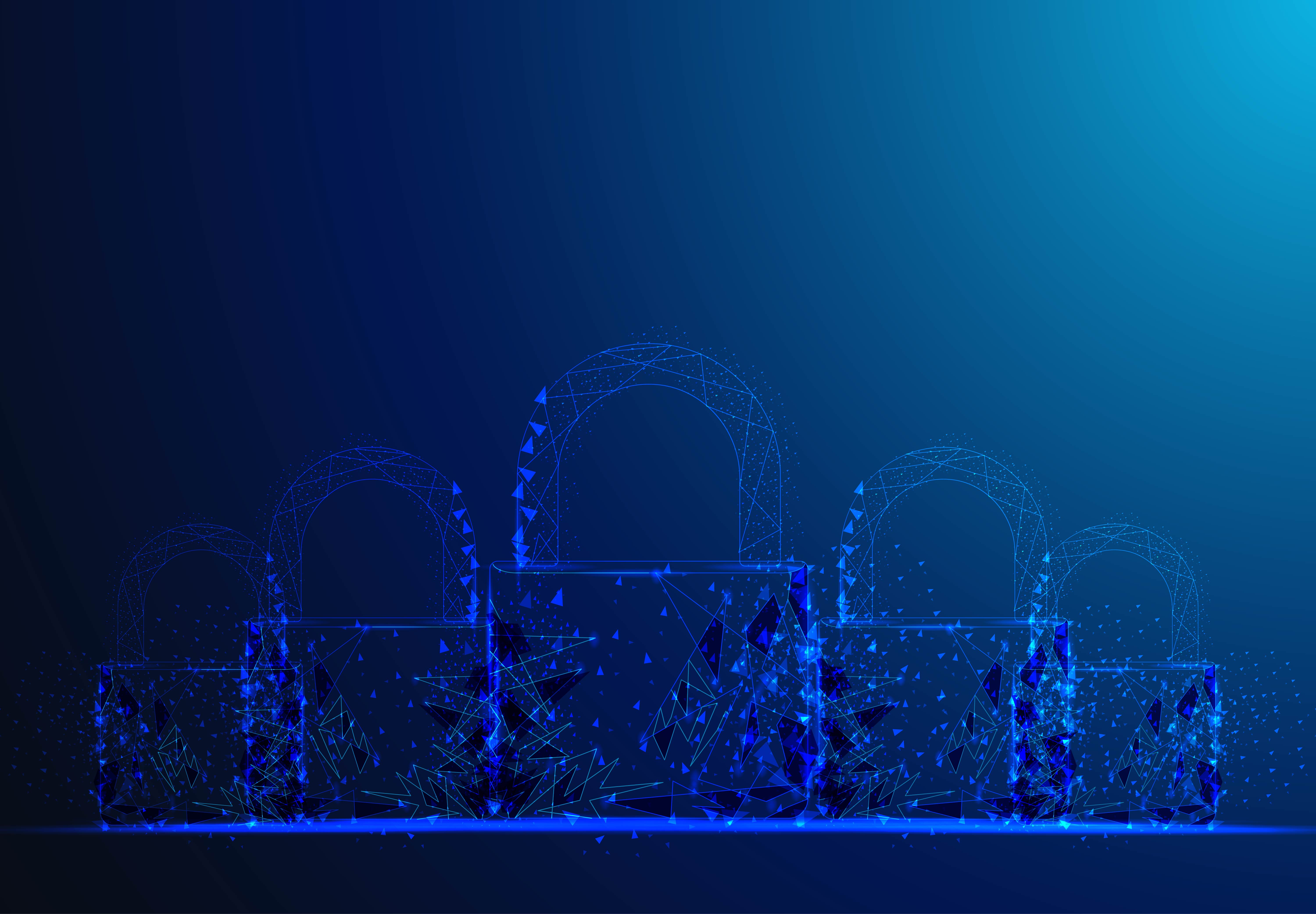 corporate network privacy dark neon graphic