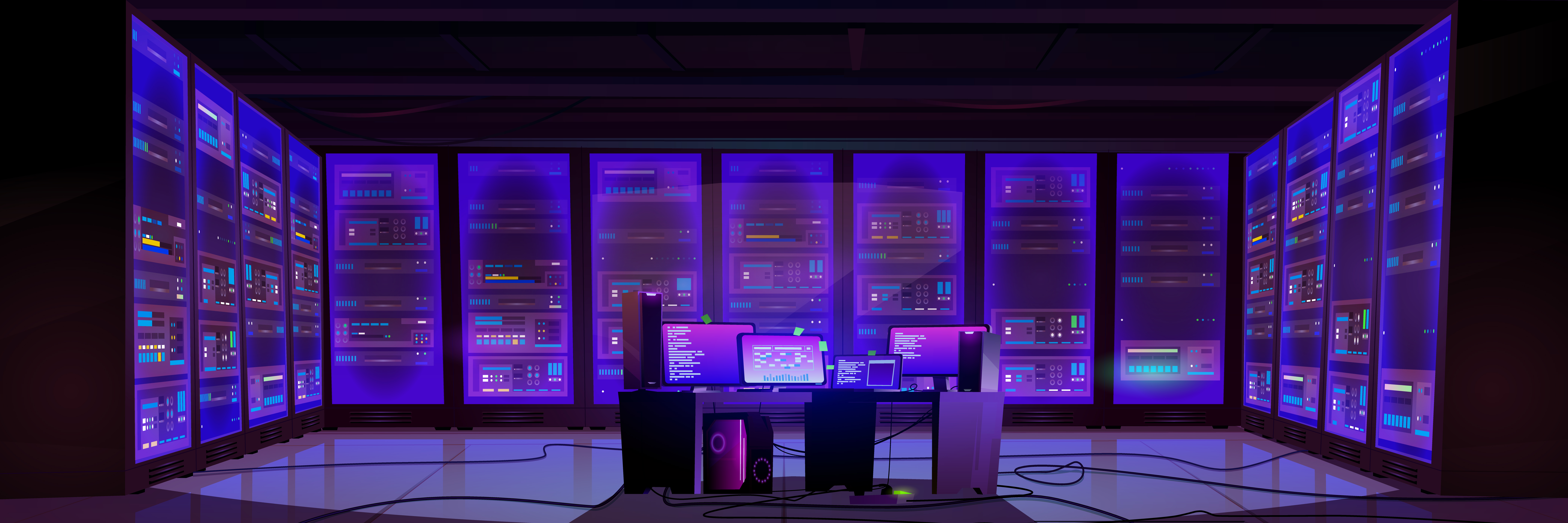 hacker prevention cafe network dark neon