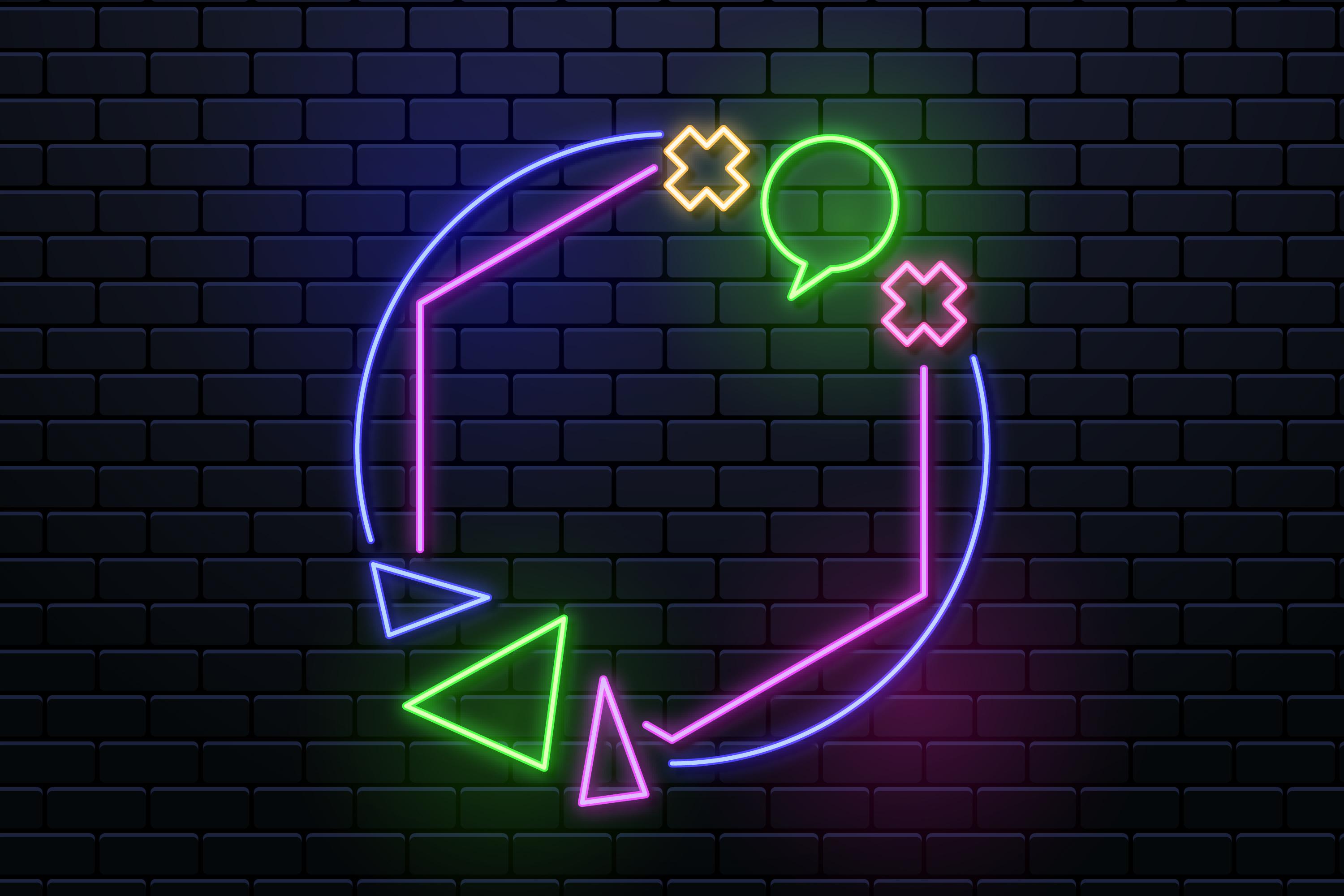 gaming streaming vpn neon background