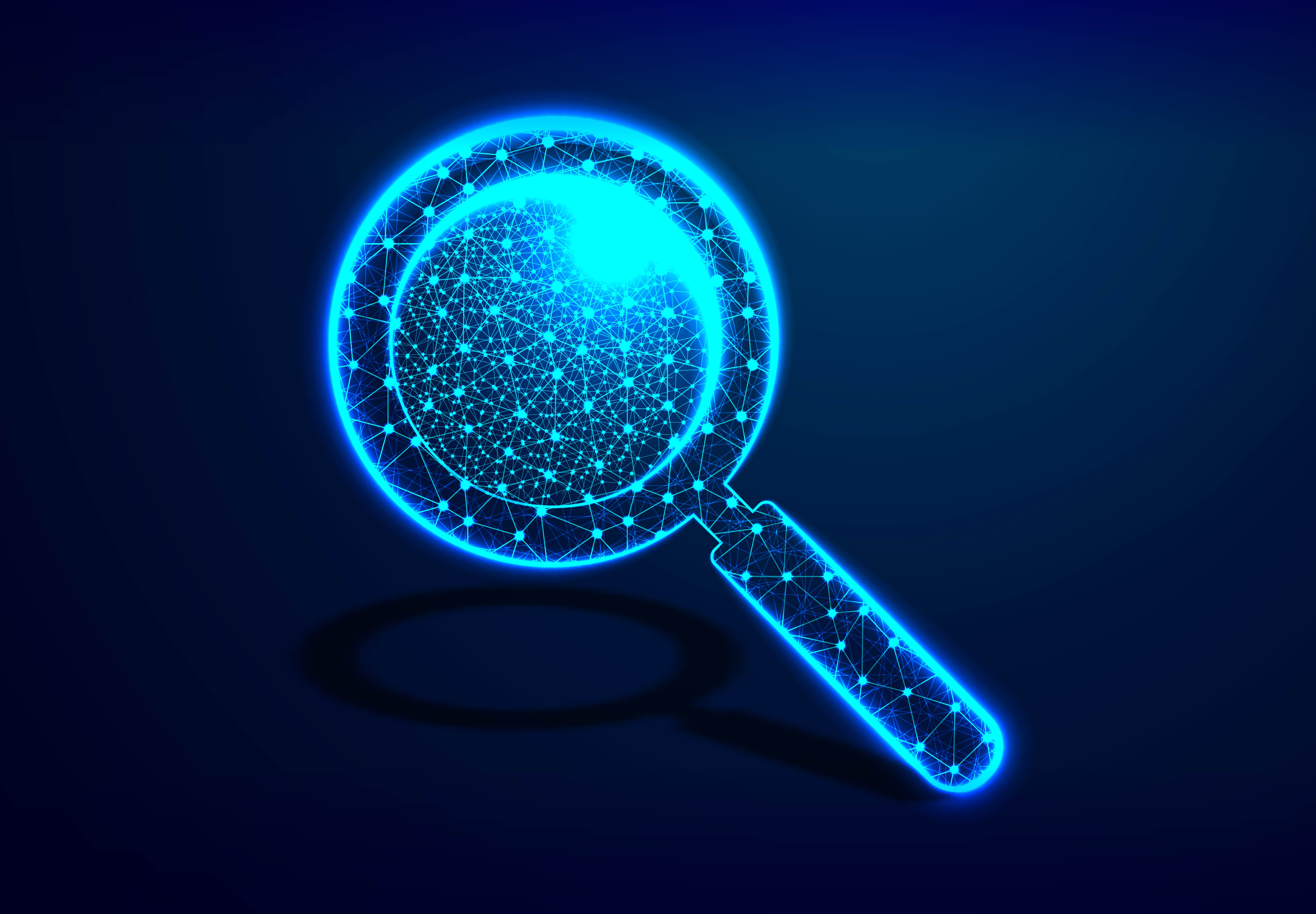 deep packet inspection block dark neon icon